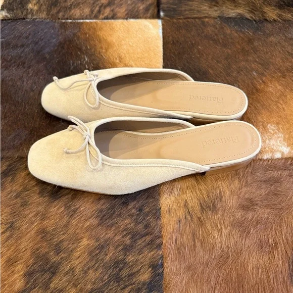 New Flattered Malva Suede Mule - Beige - Picture 3 of 6